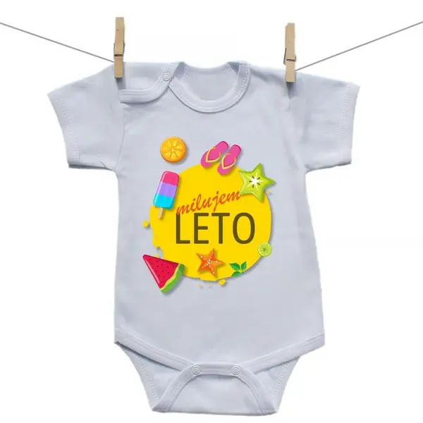 Boodyy Body s krátkym rukávom Milujem leto 74 (6-9 mesiacov)