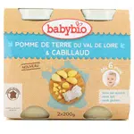BABYBIO Zemiaky s paradajkami a treskou