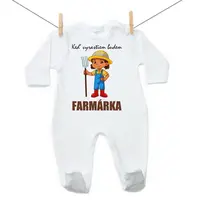 Boodyy Overal Keď vyrastiem budem farmárka 62 (2-4 mesiace)