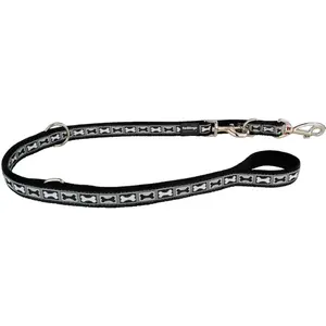 Prepínacie vodítko Red Dingo s kostičkami čierne, šírka: 20 mm