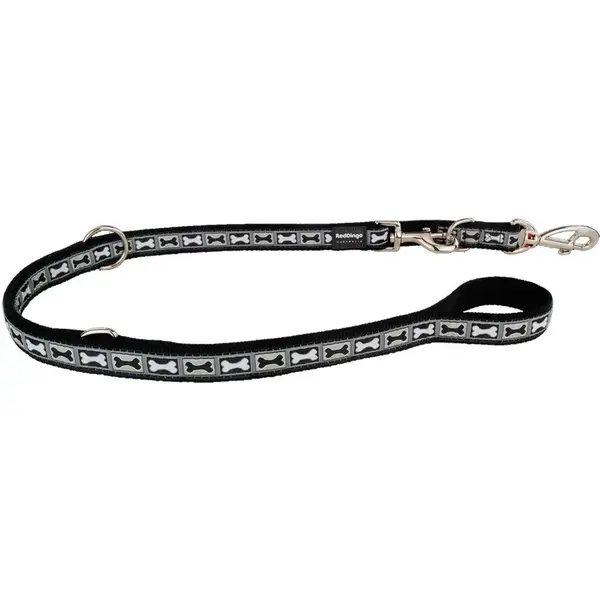 Prepínacie vodítko Red Dingo s kostičkami čierne, šírka: 20 mm