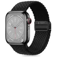 Tech-Protect Nylon Mag remienok na Apple Watch 44/45/46/49mm, black