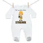 Boodyy Overal Keď vyrastiem budem strojník 74 (6-9 mesiacov)
