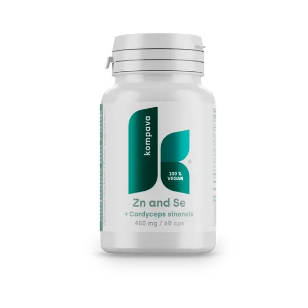 Kompava Zinok + Selén + Cordyceps Sinensis