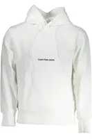 Calvin Klein Men's Brand Logo Cotton Daily Wear White Sweatshirt