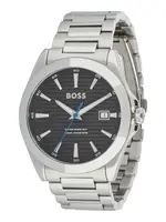 BOSS Analógové hodinky 'STRIKE'  čierna / strieborná