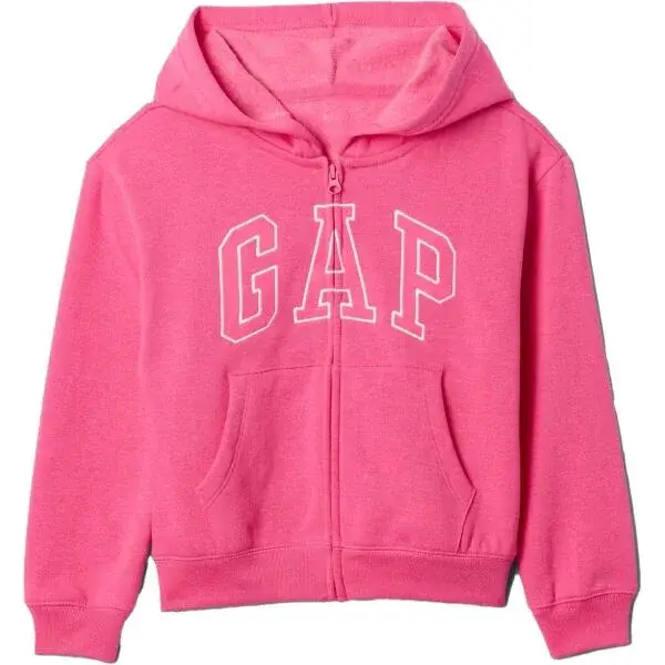 GAP V-BAS HERITAGE FZ Dievčenská mikina, ružová, veľkosť