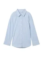 TOM TAILOR DENIM Blúzka  svetlomodrá / biela