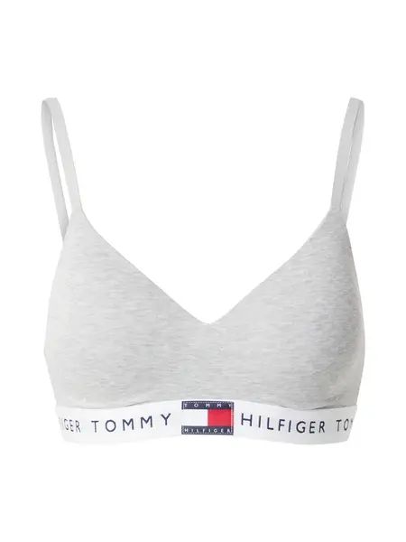 Tommy Hilfiger Underwear Podprsenka 'Heritage'  svetlosivá / červená / čierna / biela
