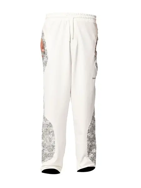 VAMOS CLO Nohavice  čierna / šedobiela