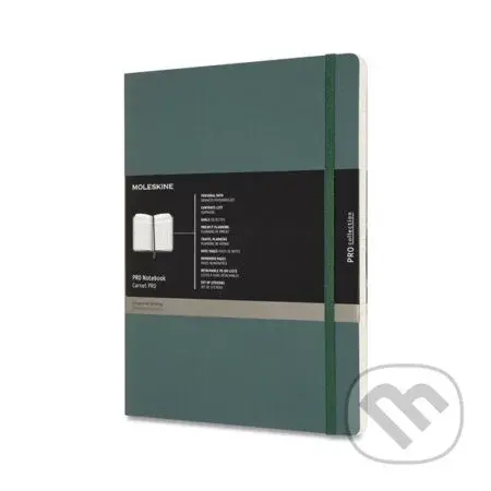 Moleskine - zápisník Professional (tmavo zelený) (veľký, linajkovaný, elastické zatváranie)