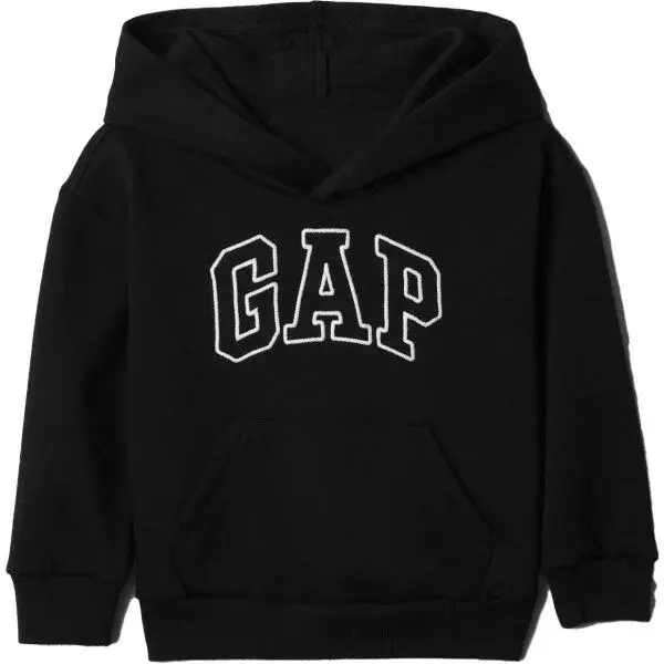 GAP V-LOGO PO Dětská mikina, černá, velikost 4Y