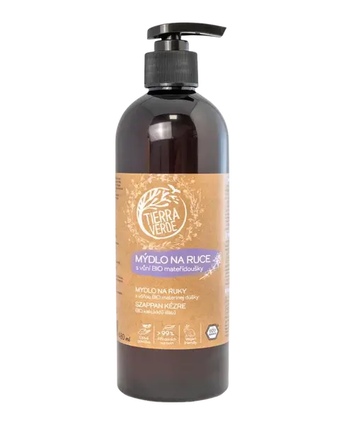 TIERRA VERDE Tekuté mydlo na ruky s vôňou BIO materidoušky 480 ml