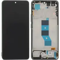 LCD display + dotyková deska + přední kryt pro Poco M7 Pro 5G, black