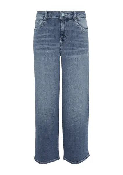 COMMA Džínsy  modrá denim