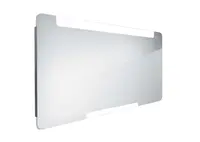 Nimco Zrcadla - Zrcadlo s LED osvětlením, 140x70 cm, hliník ZP 22008