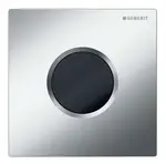 Geberit Splachovací systémy - Elektronické ovládání splachování pisoárů typ 01, bateriové napájení, easy to clean, matný chrom 116.031.JQ.5