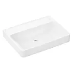 Hansgrohe Xanuia Q - Umyvadlo 65x48 cm, bez přepadu, bez otvoru pro baterii, bílá 60247450