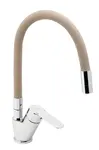 Novaservis Metalia 54 - Dřezová baterie s flexibilním ramenem, béžová/chrom 54014F,0BE