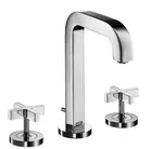 Axor Citterio - Umyvadlová baterie s výpustí, 3-otvorová instalace, chrom 39133000