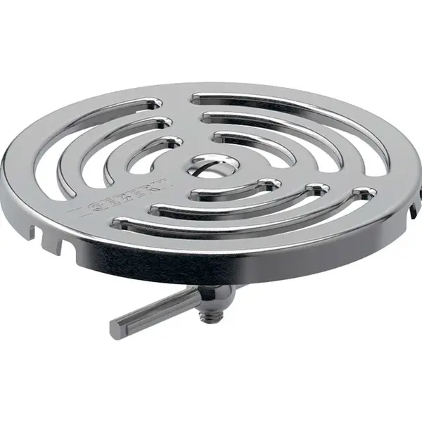 Geberit Příslušenství - Rošt pro podlahové vpusti, přišroubovatelný, průměr 10 cm, nerez 154.317.00.1