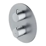 OMNIRES Y - Termostatická baterie pod omítku, pro 2 spotřebiče, kartáčovaný nikl Y1236RONI