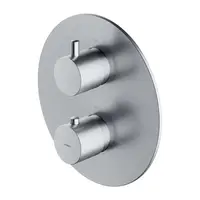 OMNIRES Y - Termostatická baterie pod omítku, pro 2 spotřebiče, kartáčovaný nikl Y1236RONI