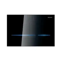 Geberit Sigma80 - Elektronické ovládání splachování, síťové napájení, černé sklo 116.090.SG.6