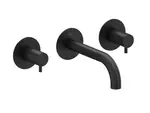 Ravak Espirit - Umyvadlová baterie pod omítku, 3-otvorová instalace, s tělesem, matná černá X070276