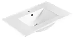 Sapho Slim - Umyvadlo 71x47 cm, s přepadem, otvor pro baterii, bílá 1601-70