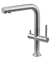 kielle Wimeo - Dřezová baterie s filtrační funkcí, broušená nerez 10525F25