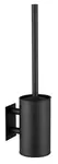 Sapho Doplňky - WC štětka nástěnná s držákem, matná černá 32208B