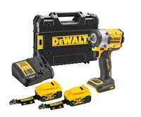 DeWALT Nářadí - 18V AKU rázový utahovák, 2x aku 5,0 Ah LANYARD READY, nabíječka DCF921P2LRT