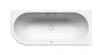 Kaldewei Avantgarde - Vana Centro Duo 1 levá 136, 180x80 cm, otvory pro madlo, Perl-Effekt, bílá 283610113001