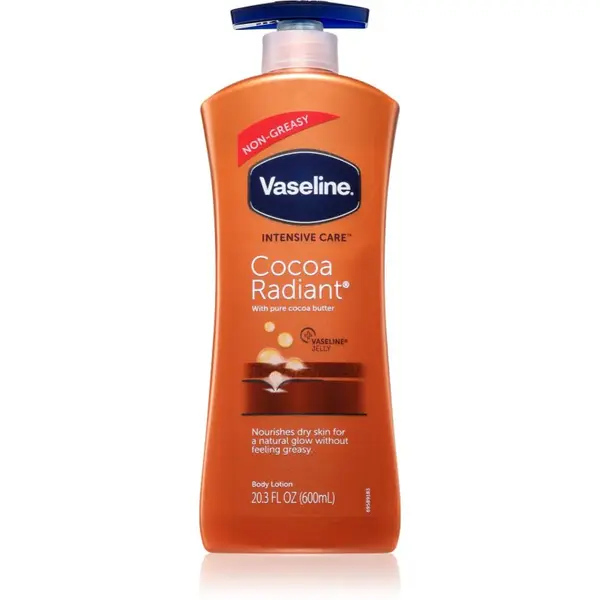 Vaseline Cocoa Radiant Body Lotion telové mlieko pre suchú pokožku 600 ml