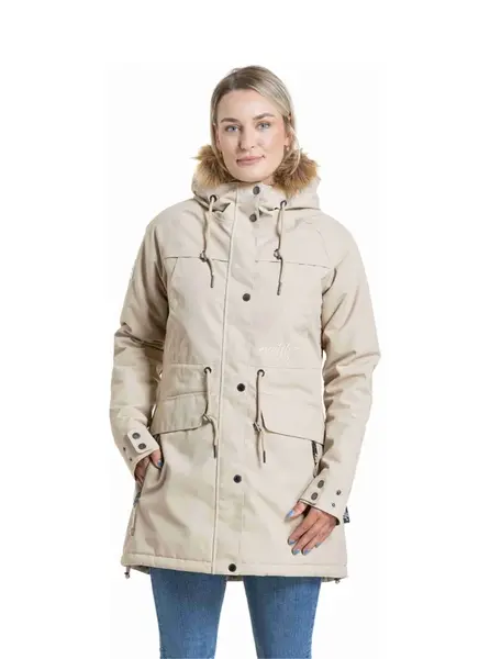 Meatfly dámská parka Aubrey Iced Coffee | Hnědá | Velikost S