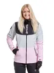 Meatfly dámská SNB & SKI bunda Kirsten Grey/Pastel Pink | Šedá | Velikost XL