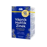 GS Vápník, hořčík, zinek, 130+10 tablet NAVÍC, dárkové balení 2025