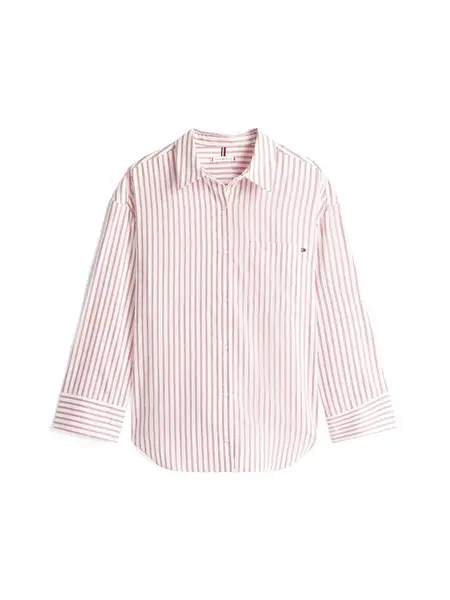 TOMMY HILFIGER Blúzka  červená / biela