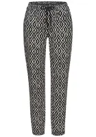 VIVANCE Pyžamové nohavice 'Dreams'  čierna / biela