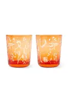 Sada skleniček Pols Potten scattered flower 8 x 9 cm 2-pack oranžová barva