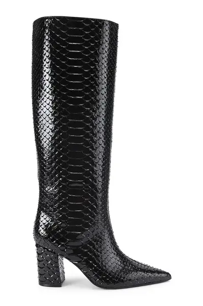 Kožené kozačky Kurt Geiger London Regent Point Knee Boot