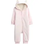 GAP V-FRCH LOGO SHERPA LINED 1PC Dětský overal, růžová, velikost