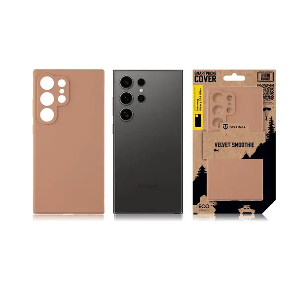 Zadní kryt Tactical Velvet Smoothie pro Samsung Galaxy S24 Ultra, mocha mouse