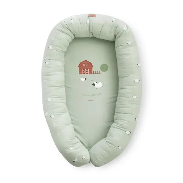 bonjourbébé bavlnené hniezdo XL Funny Farm