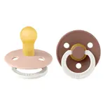 BIBS Colour cumlíky z prírodného kaučuku 2ks - veľkosť 1 - Blush Nočný / Woodchuck Nočný