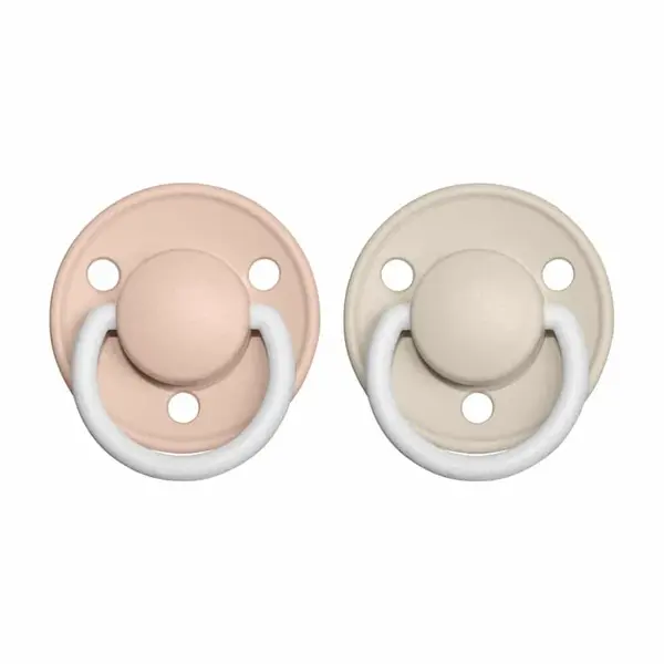 BIBS De Lux cumlíky z prírodného kaučuku 2ks - veľkosť 2 - Blush Nočný / Vanilla Nočný