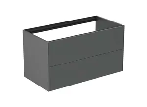 Ideal Standard - Umývadlová skrinka, 100x54x51 cm, 2 zásuvky, matný antracit T4357Y2