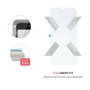 Ochranné tvrzené sklo FIXED pro Apple iPhone 15/16, čirá