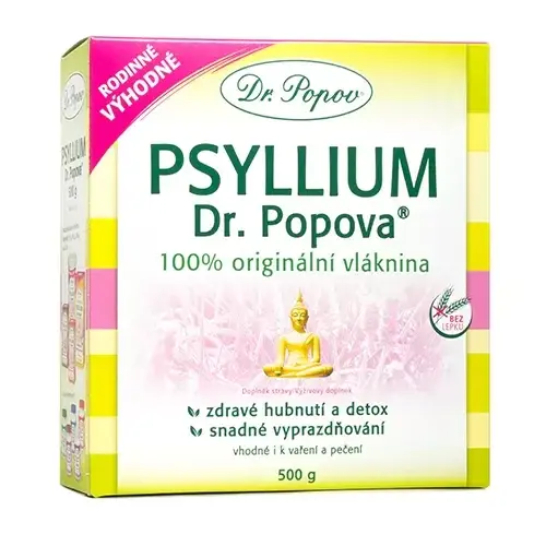Dr.Popov Psyllium indická rozpustná vláknina 500g